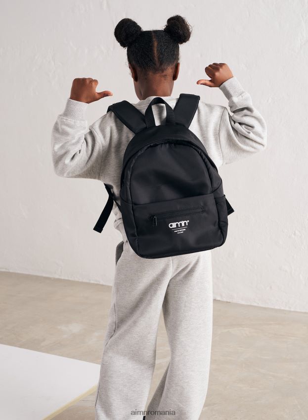 accesorii AIM'N mini rucsac negru din nailon copii F22RH4893