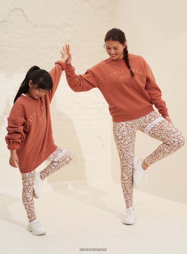 îmbrăcăminte AIM'N colanti mini cu dungi fleur rouge copii F22RH481