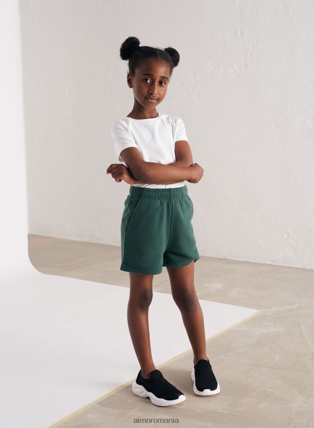 îmbrăcăminte AIM'N mini pantaloni scurti de transpirație verde pin copii F22RH4690