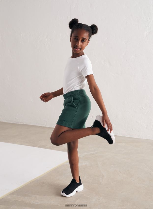 îmbrăcăminte AIM'N mini pantaloni scurti de transpirație verde pin copii F22RH4690