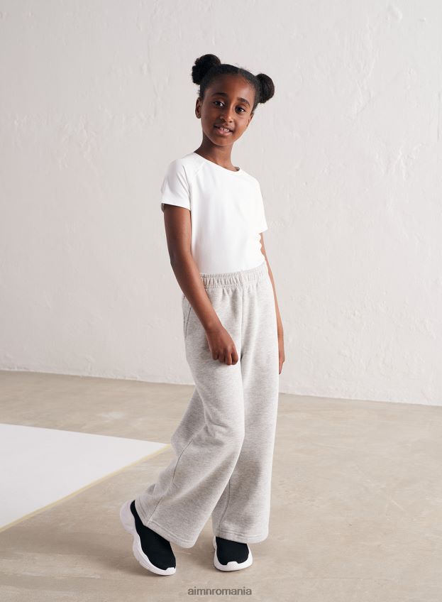 îmbrăcăminte AIM'N pantaloni de trening mini drepte gri deschis copii F22RH4689