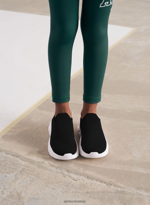 pantofi AIM'N adidași negri mini aim înalți copii F22RH4760