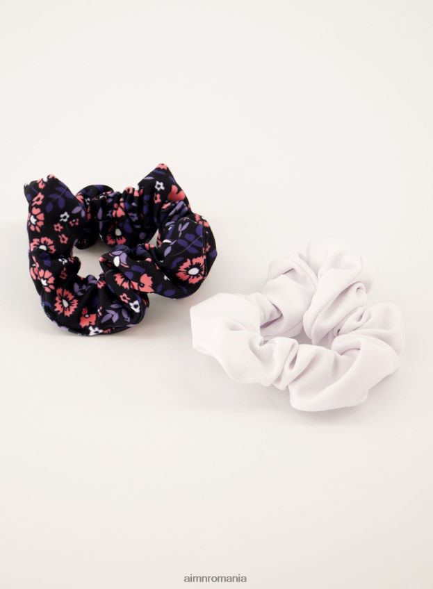 accesorii AIM'N Pachet 2 scrunchie fleur/alb femei F22RH4844