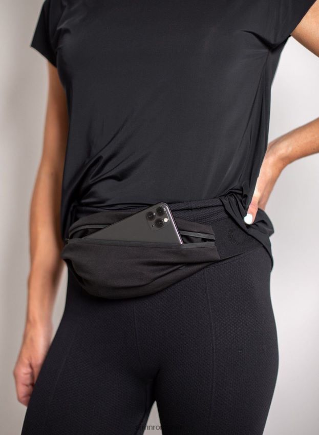 accesorii AIM'N curea neagră cu cataramă elastică cu logo femei F22RH4781