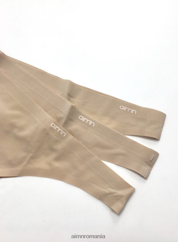accesorii AIM'N tanga invizibil bej pachet de 3 femei F22RH4778