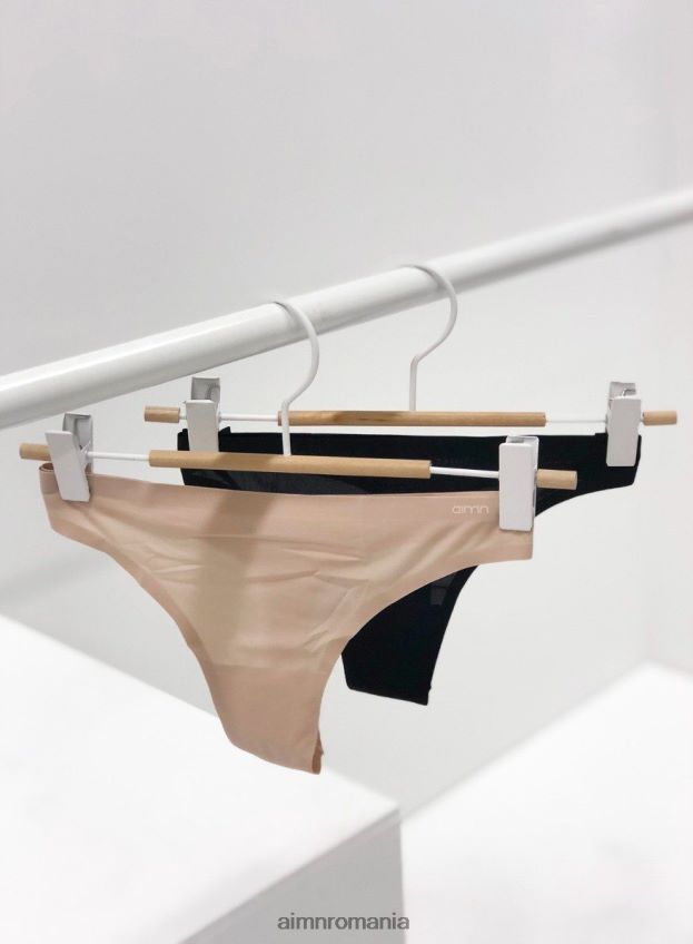 accesorii AIM'N tanga invizibil bej pachet de 3 femei F22RH4778