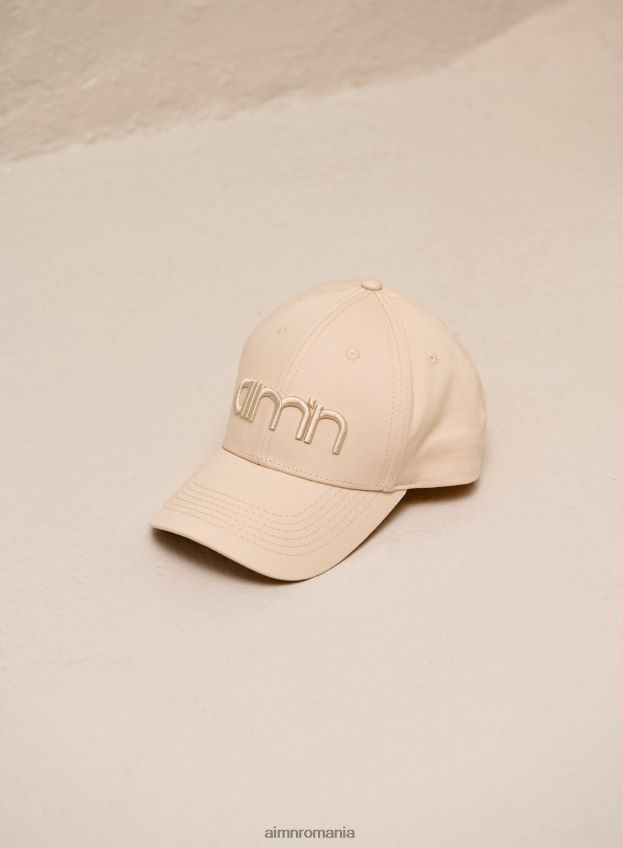 accesorii AIM'N șapcă cu logo alb ovăz femei F22RH4815
