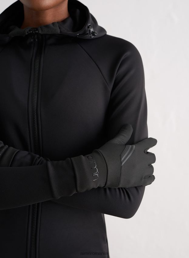 accesorii AIM'N mănuși de alergare de iarnă black pace femei F22RH4787