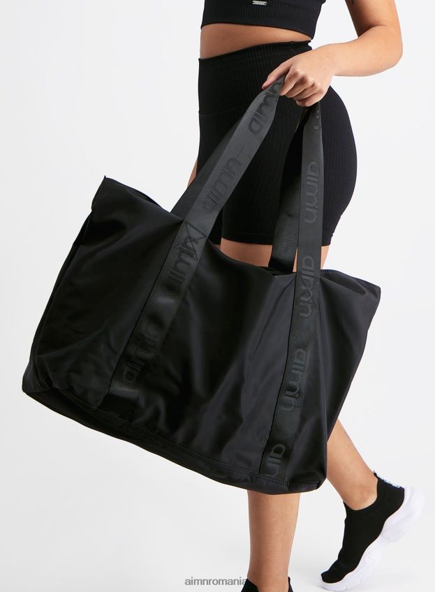 accesorii AIM'N geanta neagra de weekend femei F22RH4786