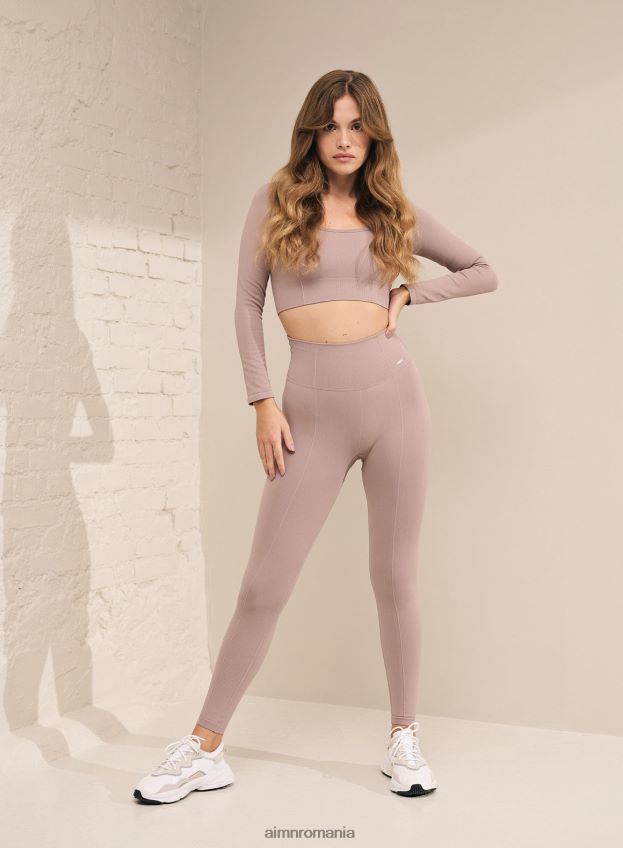 îmbrăcăminte AIM'N colanți fără cusături de lux violet praf femei F22RH439
