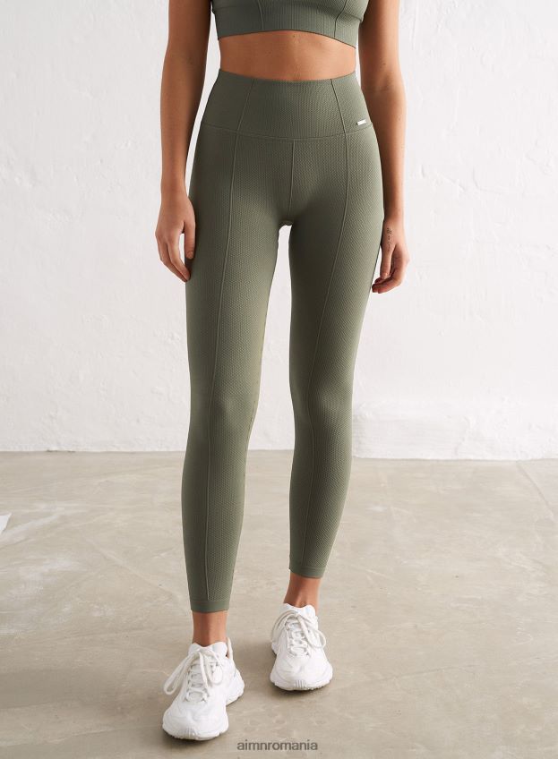 îmbrăcăminte AIM'N colanți fără cusături olive luxe femei F22RH417