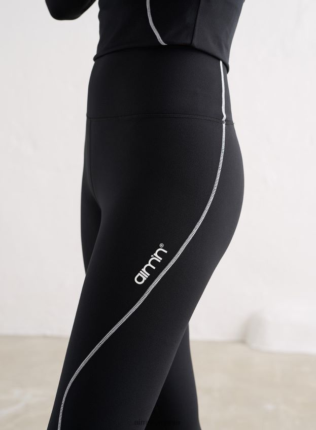 îmbrăcăminte AIM'N pantaloni negri pentru strat de bază femei F22RH476