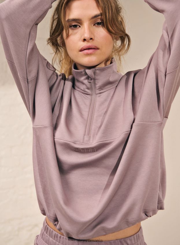 îmbrăcăminte AIM'N dusty violet comod jumatate fermoar femei F22RH4682
