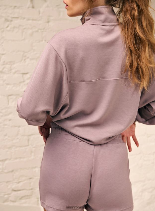 îmbrăcăminte AIM'N dusty violet comod jumatate fermoar femei F22RH4682