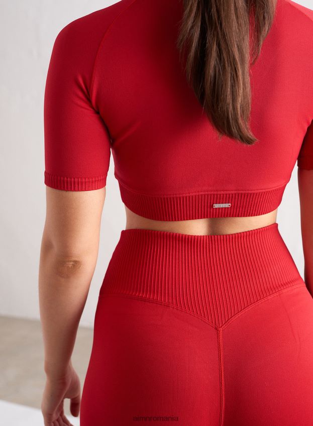 îmbrăcăminte AIM'N Tricou decupat fără sudură fără limite de salsa femei F22RH4299