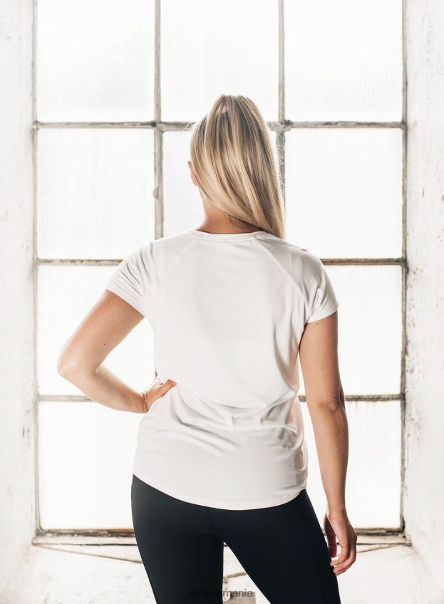îmbrăcăminte AIM'N tricou alb toată ziua cu decolteu în V femei F22RH4337