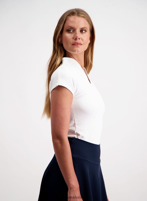 îmbrăcăminte AIM'N tricou polo alb de lux fără cusături femei F22RH4391