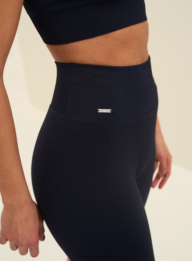 îmbrăcăminte AIM'N pantaloni scurți biker cu nervuri bleumarin femei F22RH4469
