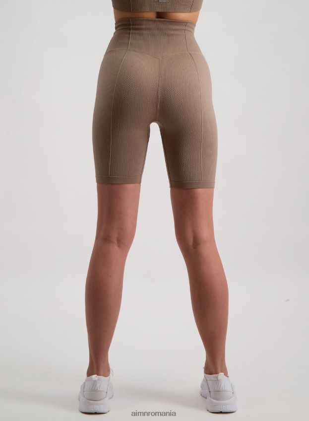 îmbrăcăminte AIM'N pantaloni scurți biker espresso lux fără cusături femei F22RH4522