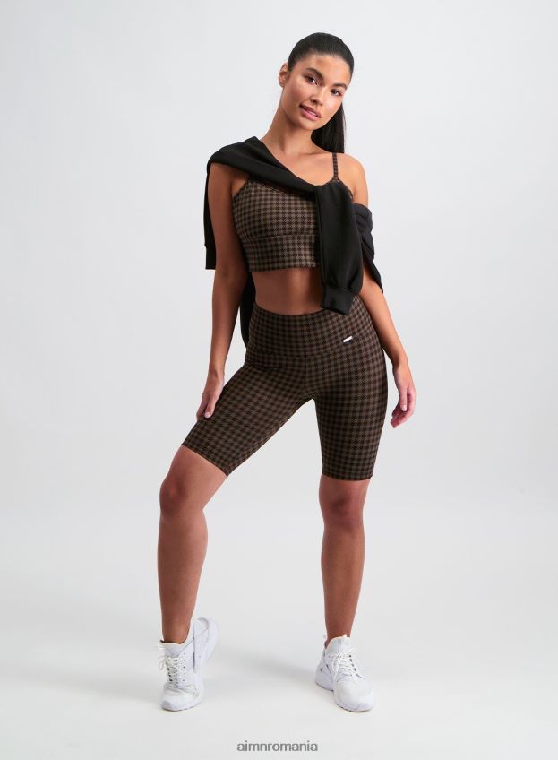 îmbrăcăminte AIM'N pantaloni scurți biker macchiato dogtooth femei F22RH4481