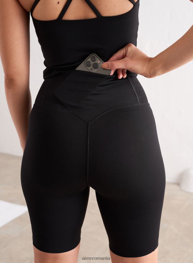 îmbrăcăminte AIM'N pantaloni scurți biker sculptati negri femei F22RH4510