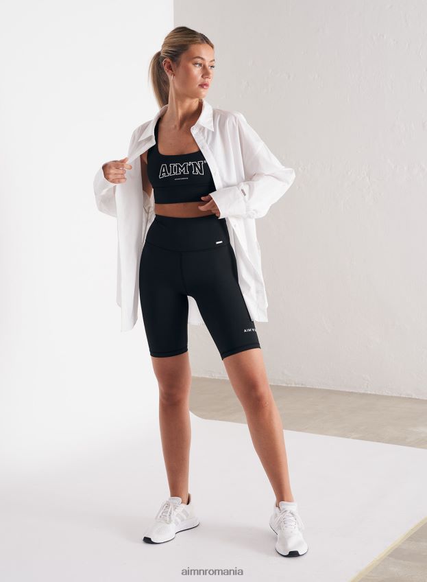 îmbrăcăminte AIM'N pantaloni scurți biker sport negri femei F22RH4528