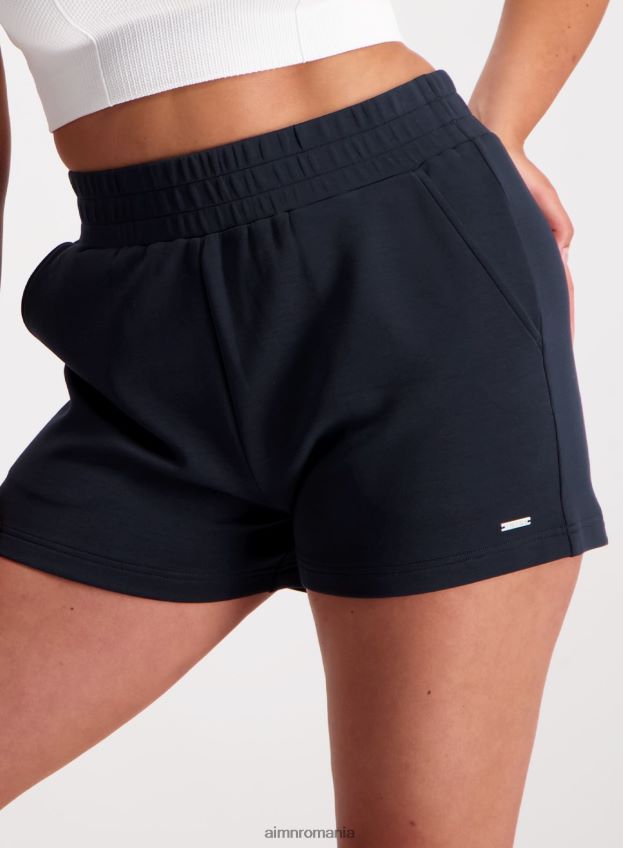îmbrăcăminte AIM'N pantaloni scurți confortabili bleumarin femei F22RH4581