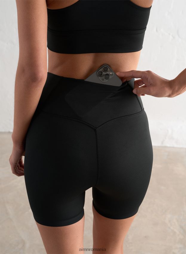 îmbrăcăminte AIM'N pantaloni scurți midi cu margine neagră femei F22RH4511