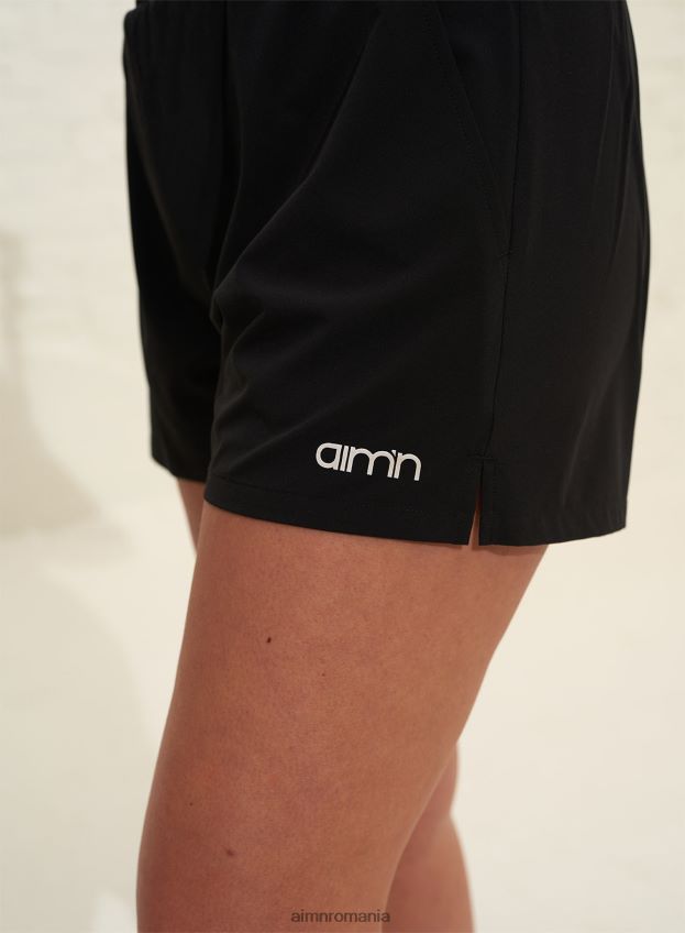 îmbrăcăminte AIM'N pantaloni scurți negri esențiali femei F22RH4504