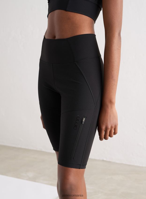 îmbrăcăminte AIM'N pantaloni scurți negri pentru ciclism outdoor femei F22RH4529