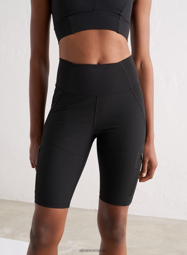 îmbrăcăminte AIM'N pantaloni scurți negri pentru ciclism outdoor femei F22RH4529