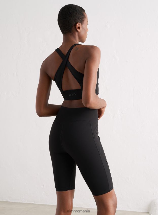 îmbrăcăminte AIM'N pantaloni scurți negri pentru ciclism outdoor femei F22RH4529