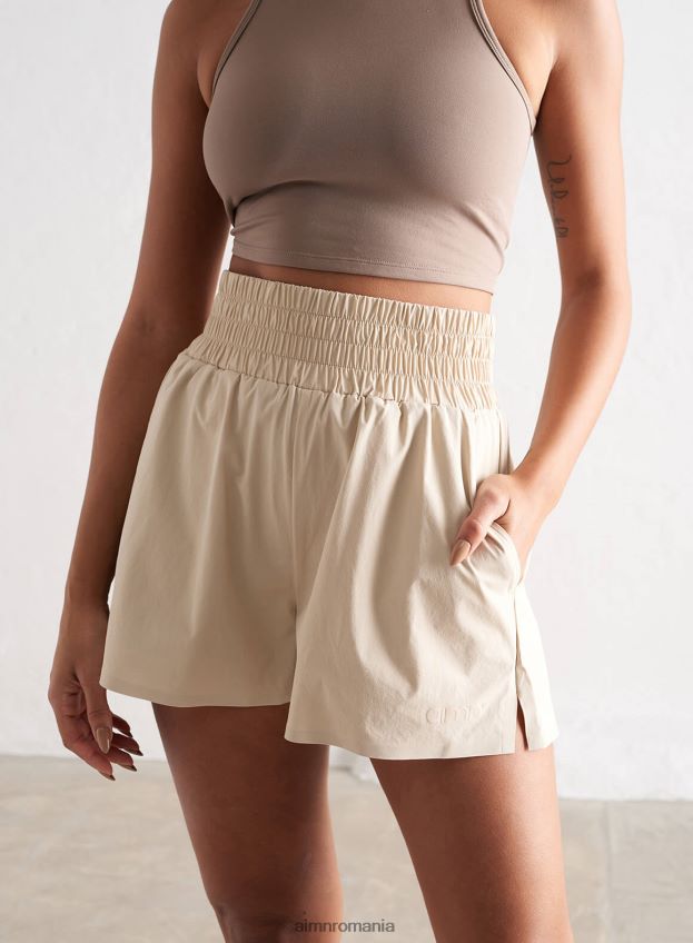îmbrăcăminte AIM'N pantaloni scurti cafe au lait windbreaker femei F22RH4470