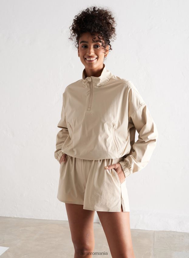 îmbrăcăminte AIM'N pantaloni scurti cafe au lait windbreaker femei F22RH4470