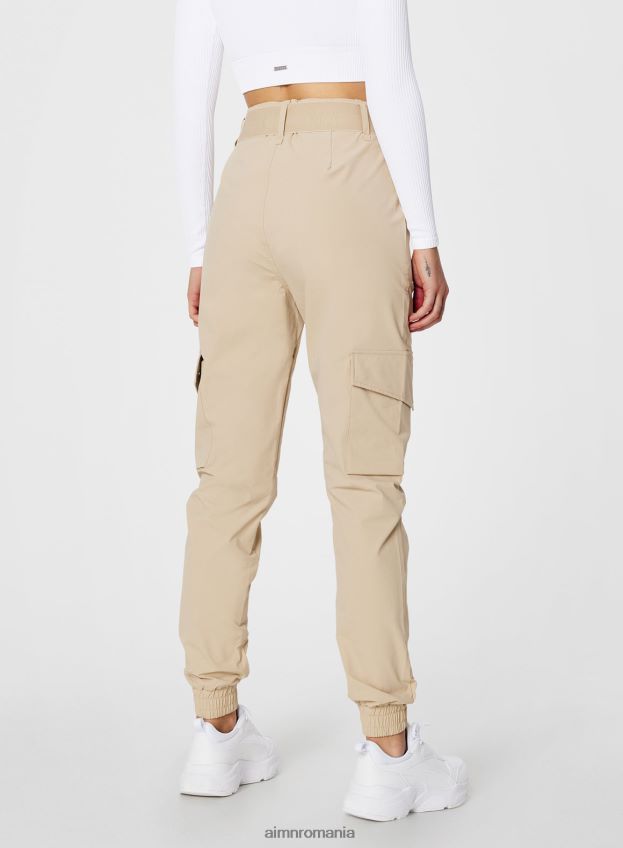 îmbrăcăminte AIM'N pantaloni cargo bej femei F22RH4708