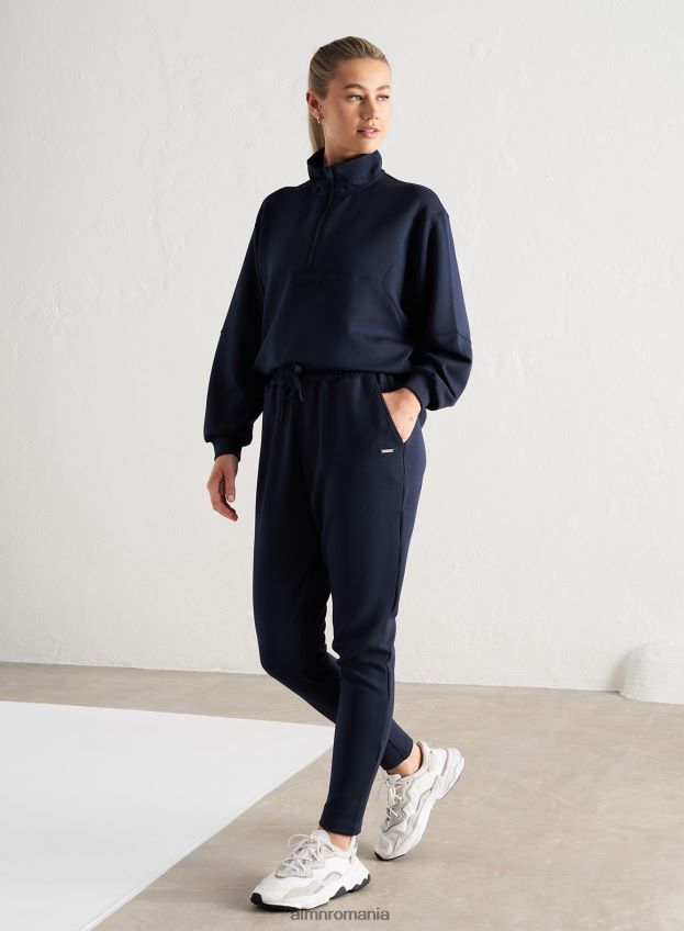 îmbrăcăminte AIM'N pantaloni de trening comozi bleumarin femei F22RH4662