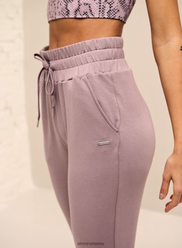 îmbrăcăminte AIM'N pantaloni de trening comozi violet praf femei F22RH4685