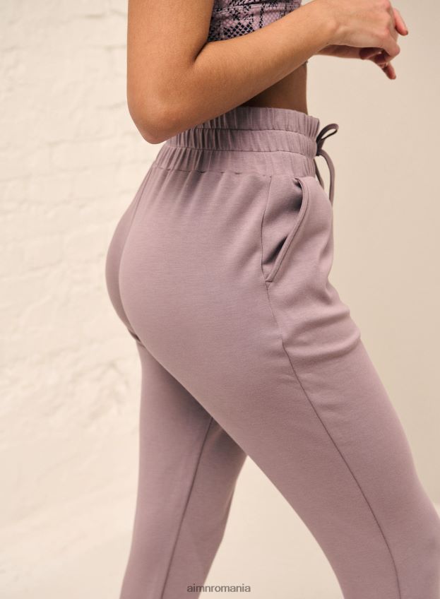 îmbrăcăminte AIM'N pantaloni de trening comozi violet praf femei F22RH4685