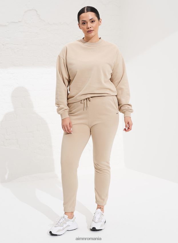îmbrăcăminte AIM'N pantaloni de trening spălați cu nisip femei F22RH4683