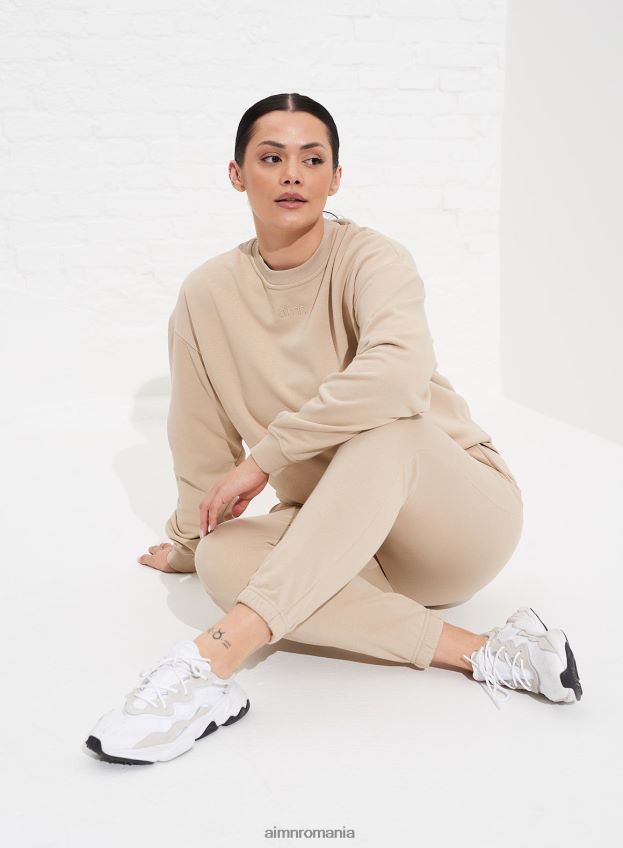 îmbrăcăminte AIM'N pantaloni de trening spălați cu nisip femei F22RH4683