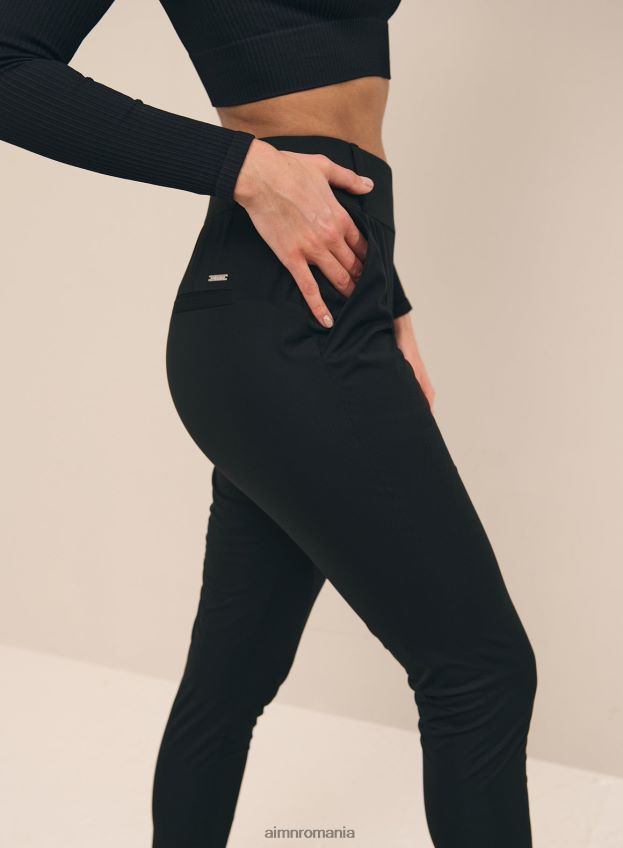 îmbrăcăminte AIM'N pantaloni negri softshell elastic în 4 direcții femei F22RH4712