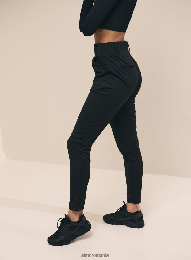îmbrăcăminte AIM'N pantaloni negri softshell elastic în 4 direcții femei F22RH4712