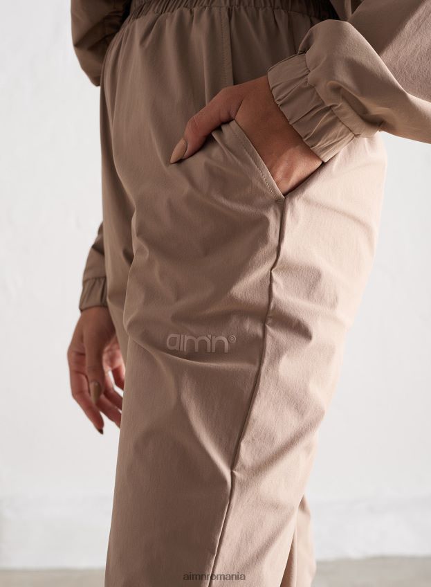 îmbrăcăminte AIM'N pantaloni windbreaker espresso femei F22RH4702