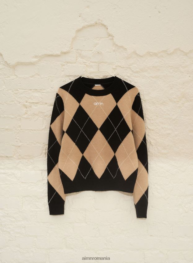 îmbrăcăminte AIM'N pulover din tricot argile femei F22RH4448