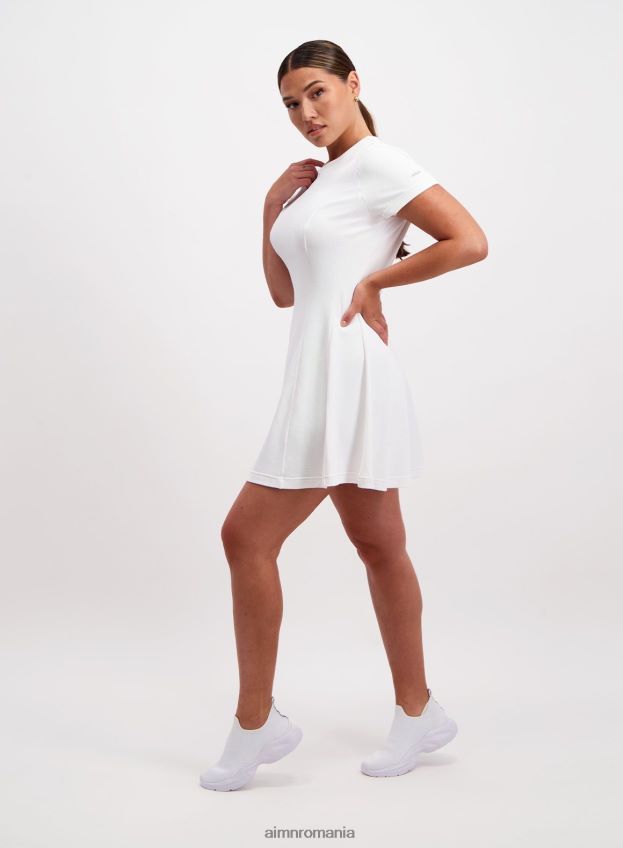 îmbrăcăminte AIM'N rochie albă de tenis de lux femei F22RH4608