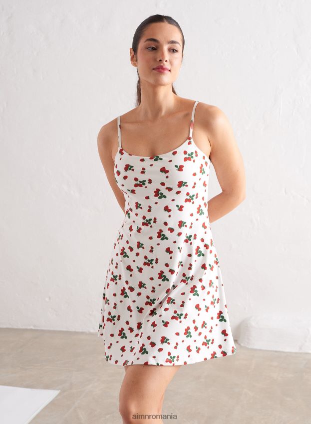 îmbrăcăminte AIM'N rochie cu bretele moale berry femei F22RH4594