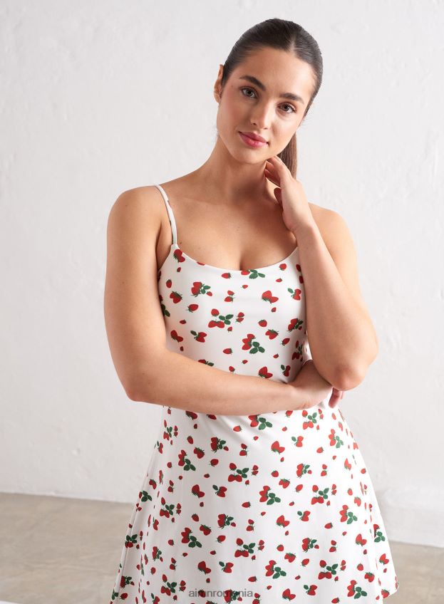 îmbrăcăminte AIM'N rochie cu bretele moale berry femei F22RH4594