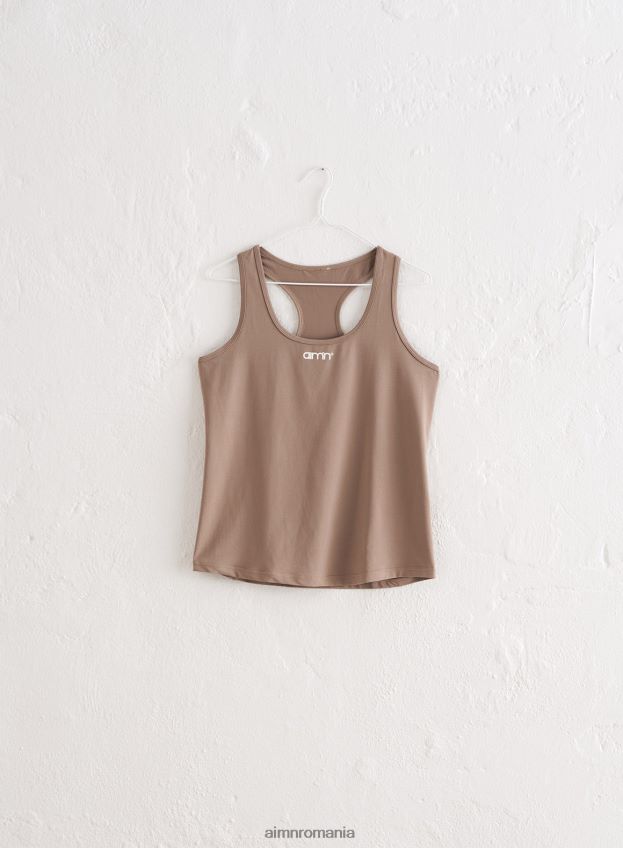îmbrăcăminte AIM'N Rezervor de bază espresso soft racerback femei F22RH4350