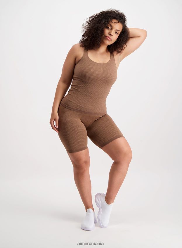 îmbrăcăminte AIM'N mailet fără sudură cu nervuri de bronz femei F22RH4394