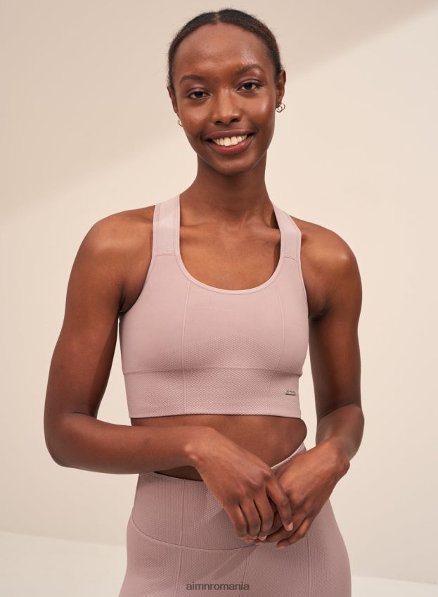 îmbrăcăminte AIM'N dusty violet luxe fără cusături sutien tank cu susținere înaltă femei F22RH4225